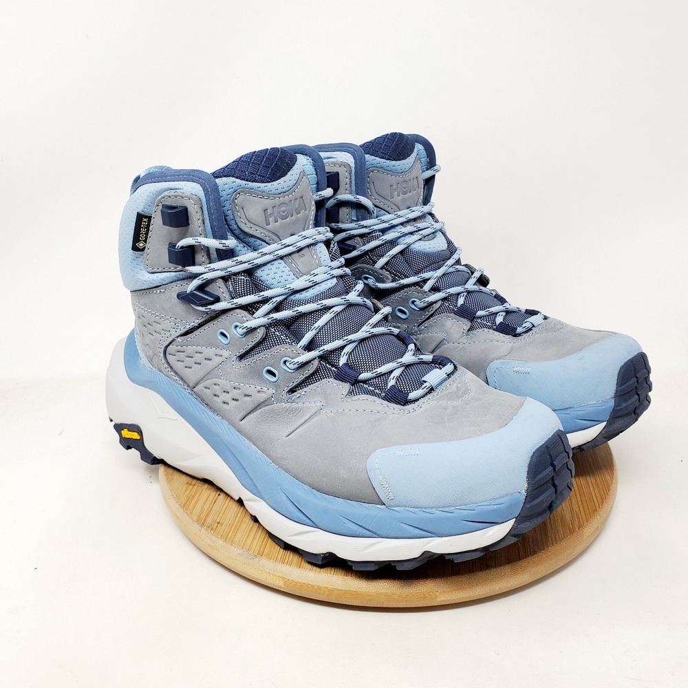 Hoka One One Kaha 2 GTX Shoes Womens 7 Blue Trail High Top Hike Comfort Sneaker - Picture 2 of 13